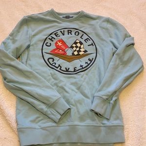 Lucky brand Chevrolet blue sweater